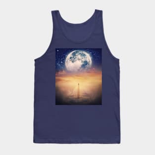 Super moon scenery Tank Top